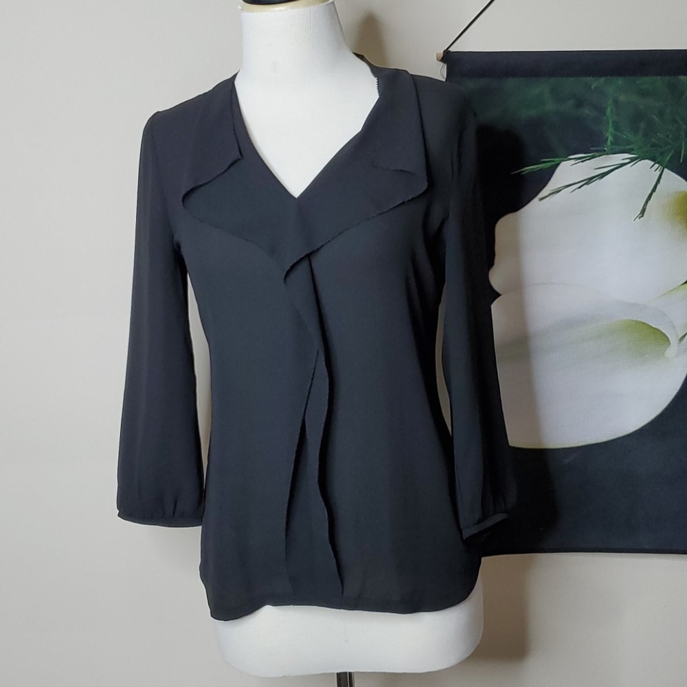 Ann Taylor LOFT Petites V Neck Blouse